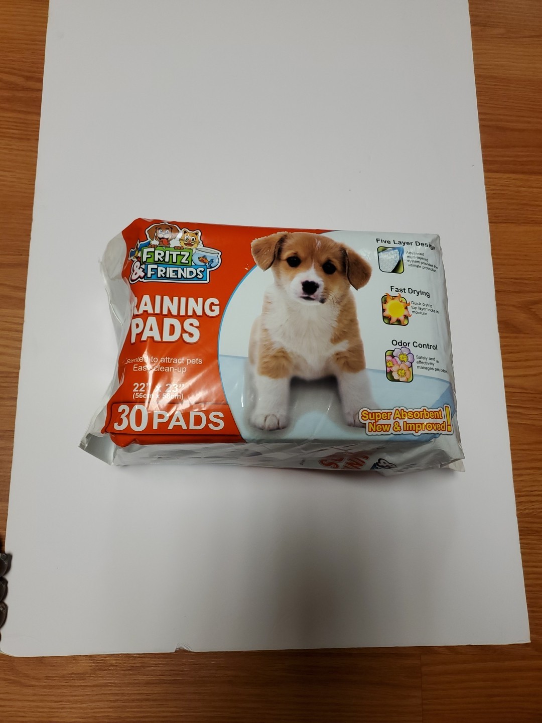 New Fritz And Friends Pet Training Pads (30 count, 22″x23″)