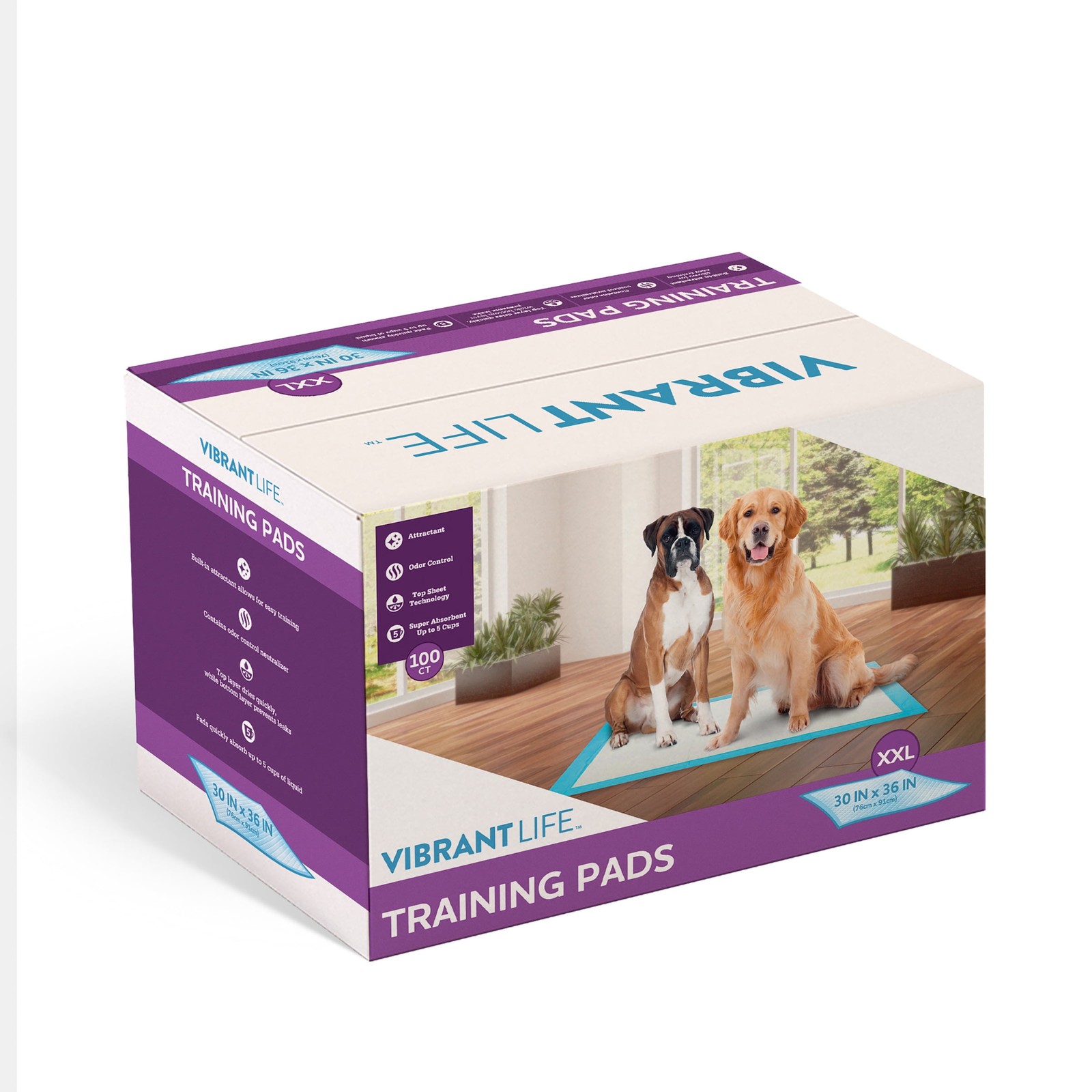 30x36in XXL Puppy Pee Pads 100ct Super Absorbent Leakproof Fast Dry Mats