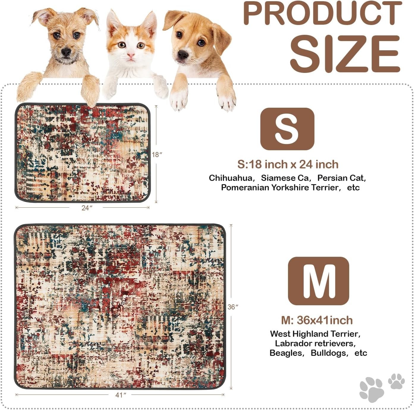 Eco-Friendly Leakproof Dog Pee Pads – Non-Slip, 2 Pack, 18×24