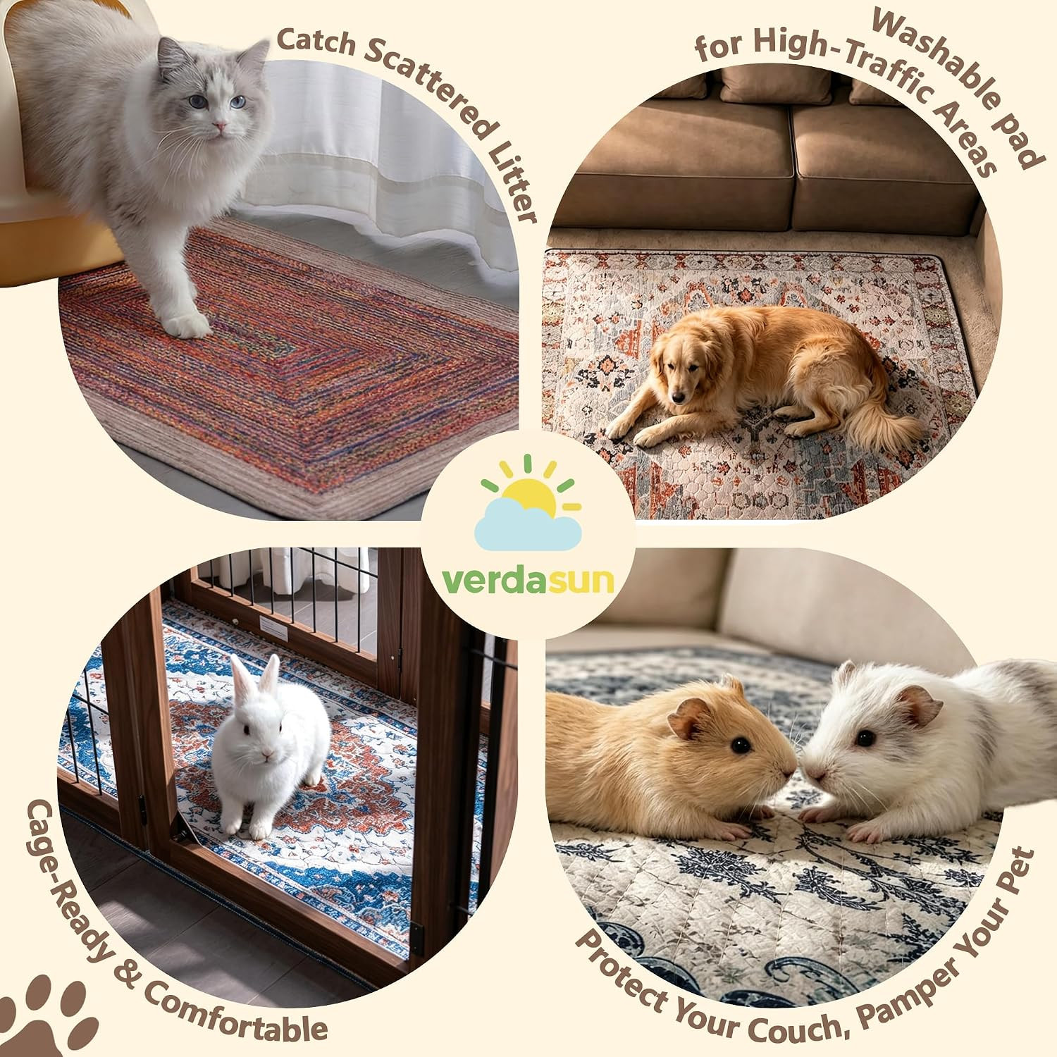 Washable Pee Pads for Dogs, Reusable Puppy Potty Training Pads, Ultra-Absorbent
