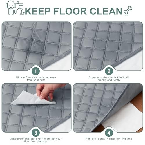 Reusable Washable Pee Pads for Dogs Large/Extra Large 36” X 41” 2 Pack, Absorb