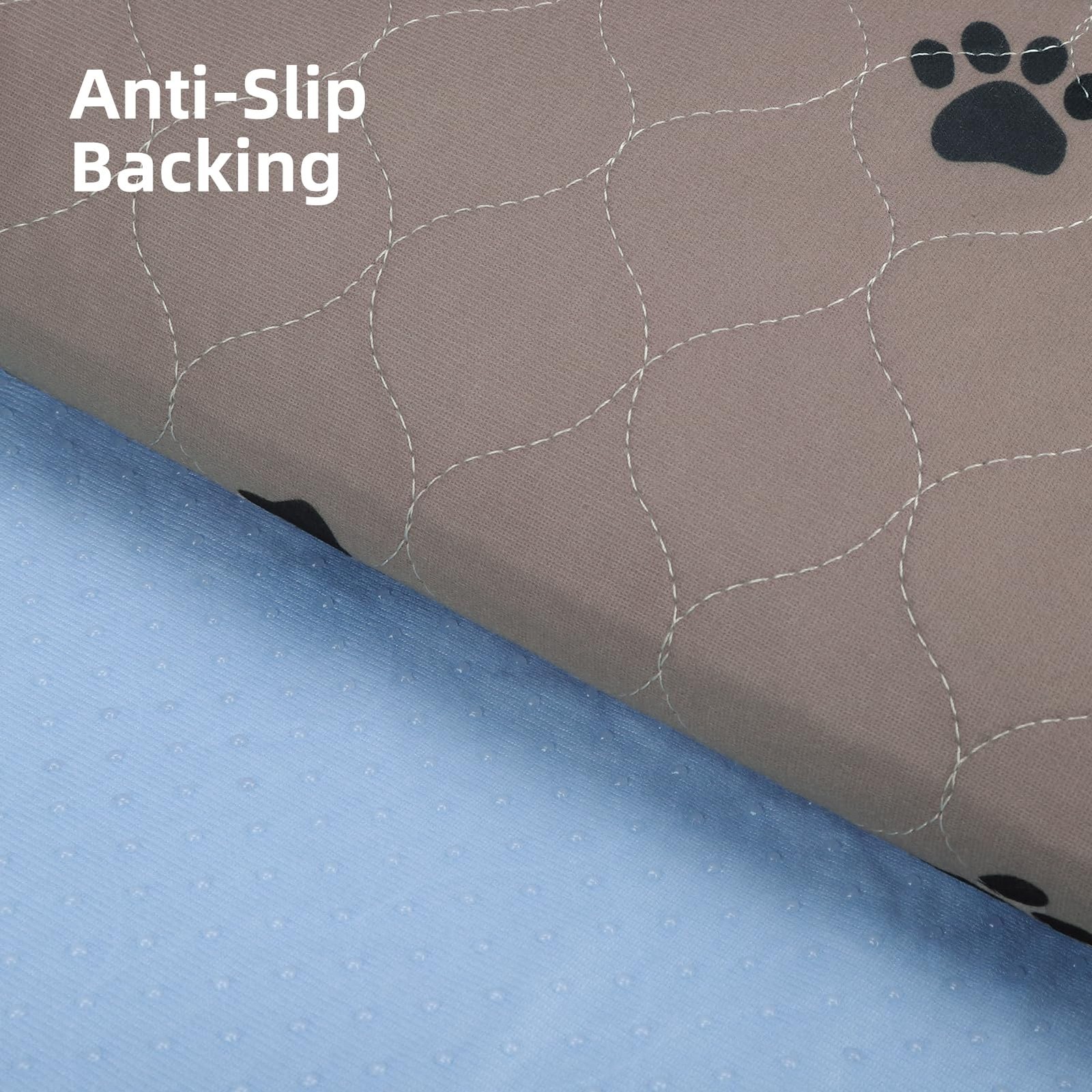 PUPTECK Washable Dog Training Pads 2 Pack Brown 36×41 in
