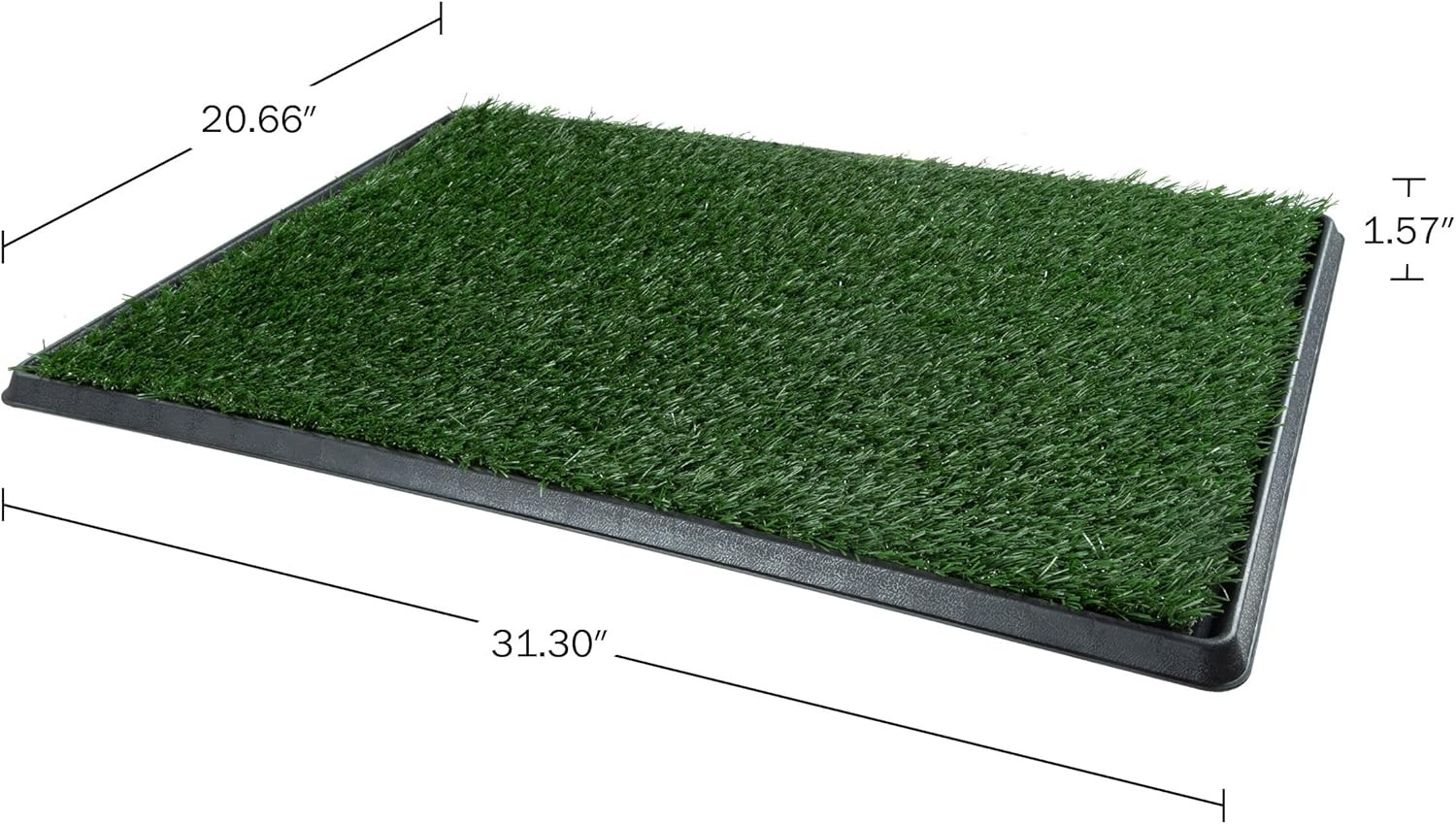 Artificial Grass Puppy Pee Pad for Dogs and Small Pets – 20×30 Reusable 4-Layer
