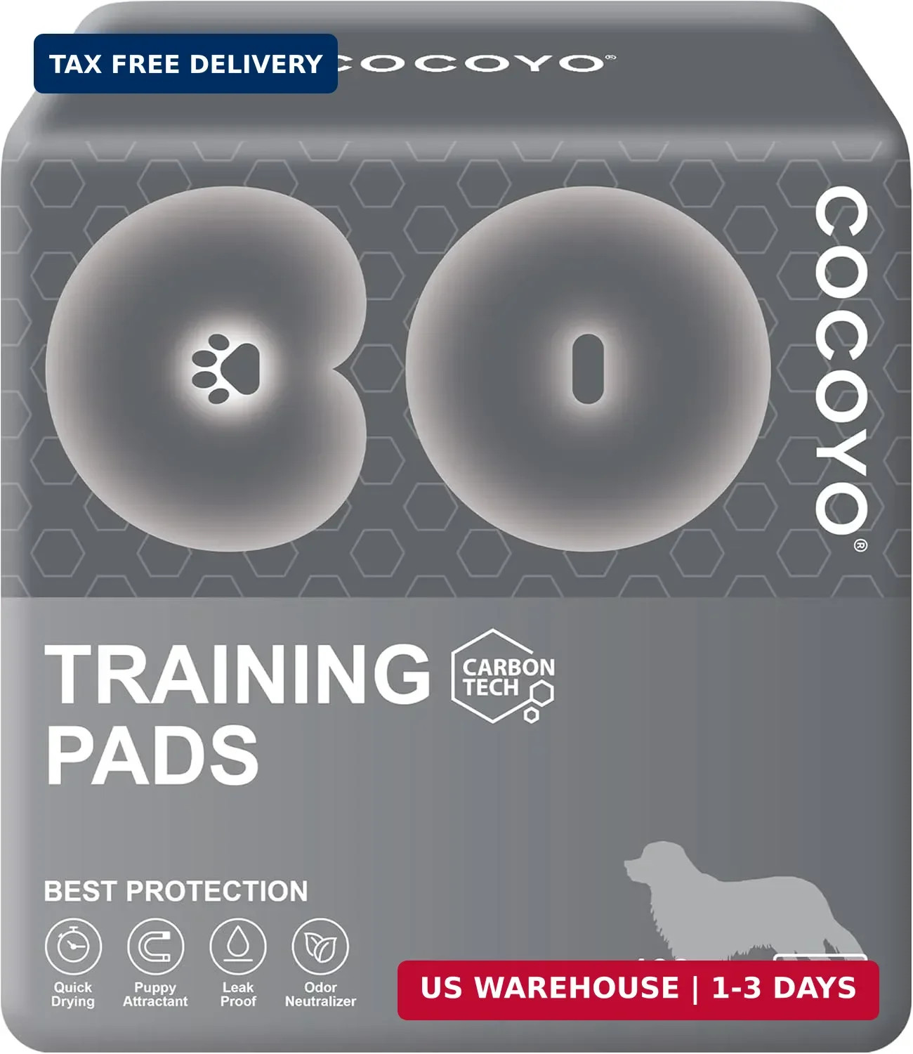 Dog Training Pads 丨 Carbon Absorb Eliminating Urine Odor Doggie Training