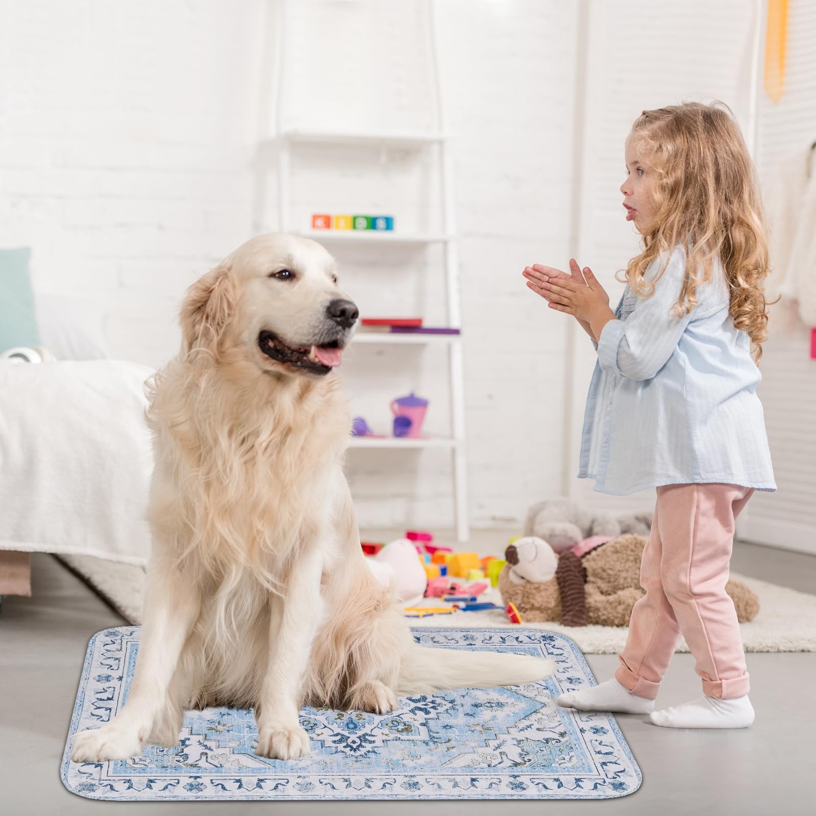 Homimp Washable Pee Pads for Dogs,2 Pack Reusable Puppy Pads Waterproof,Absorben