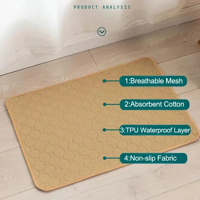 Winter Dog Pee Pad Reusable Washable Dog Urine Mat Car Seat Floor Sofa Waterproo