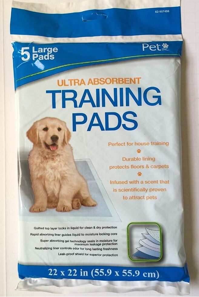 Large Ultra Absorbent Pet Training Pads 4 Packs (Total of 20 Pads) by Pet Inc.
