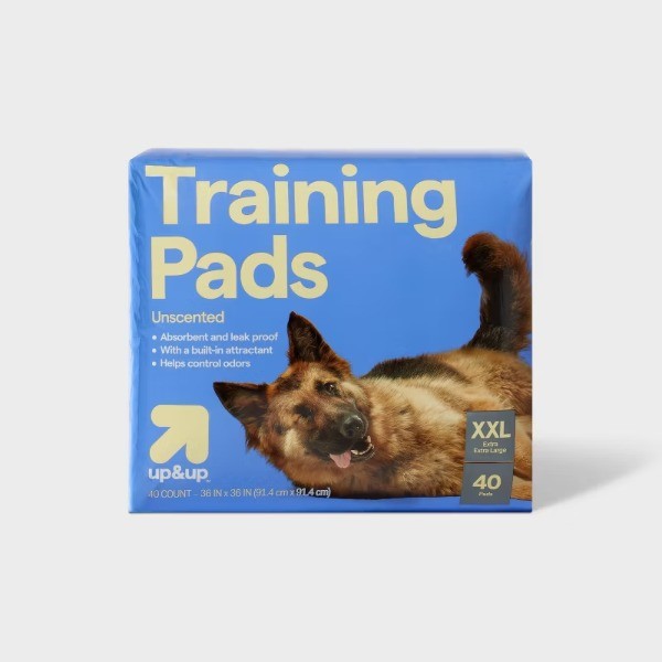 Dog Training Pads – XXL – 40ct Unscented, Polymer Material