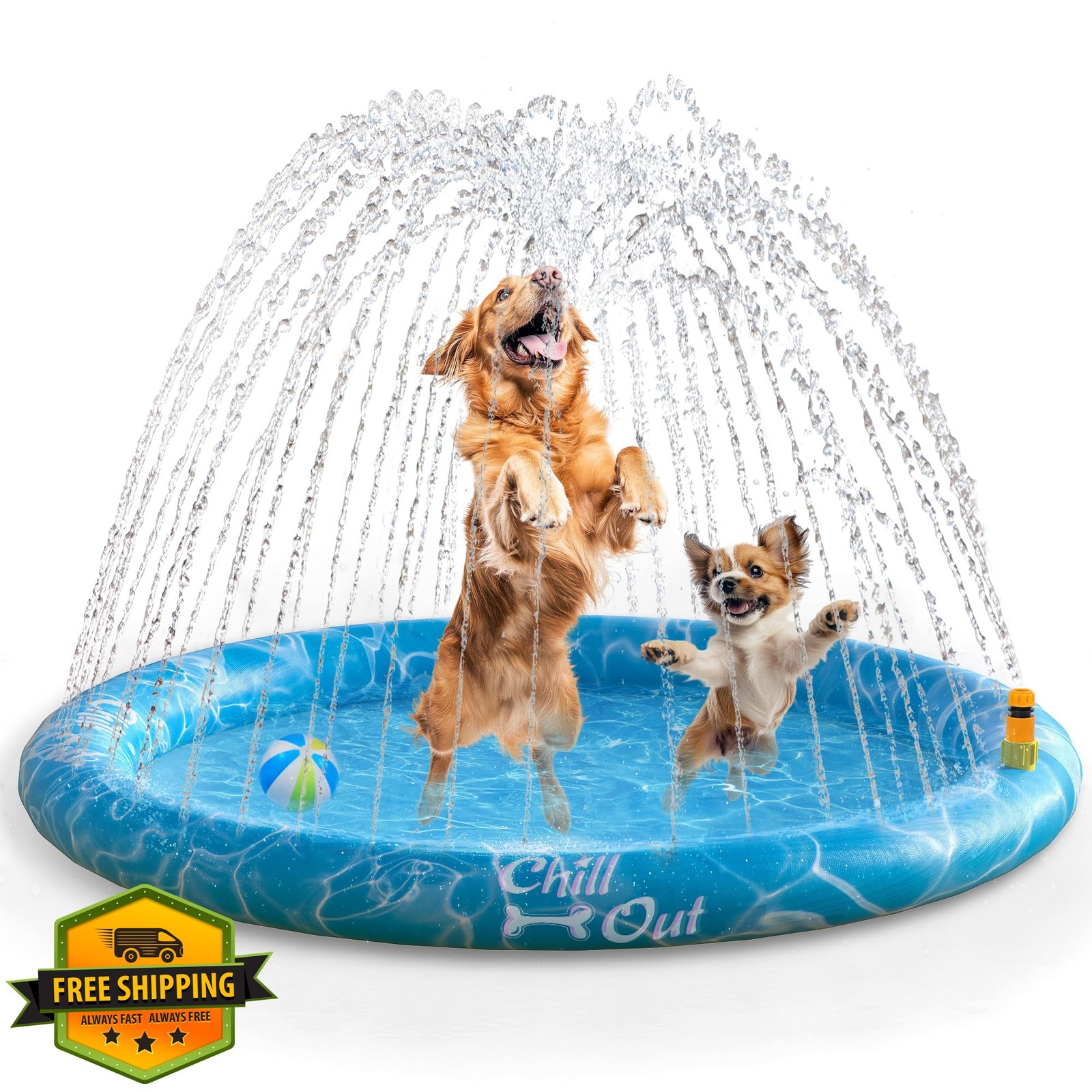 ALL FOR PAWS 51″ Dog Splash Pad