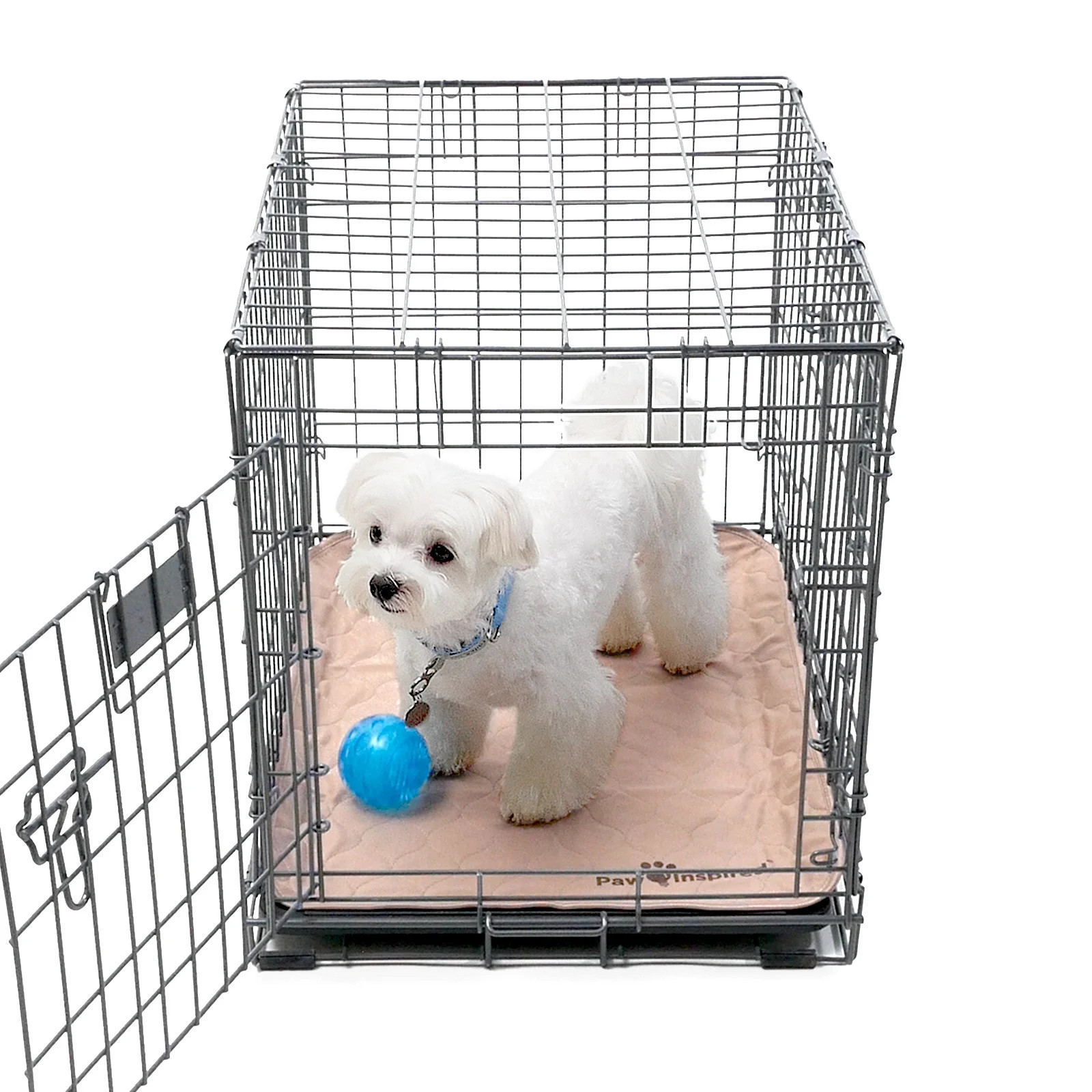2Ct Dog Crate Pads Mats Size 24X18” for Use with 24” Kennel and Crate | Washabl