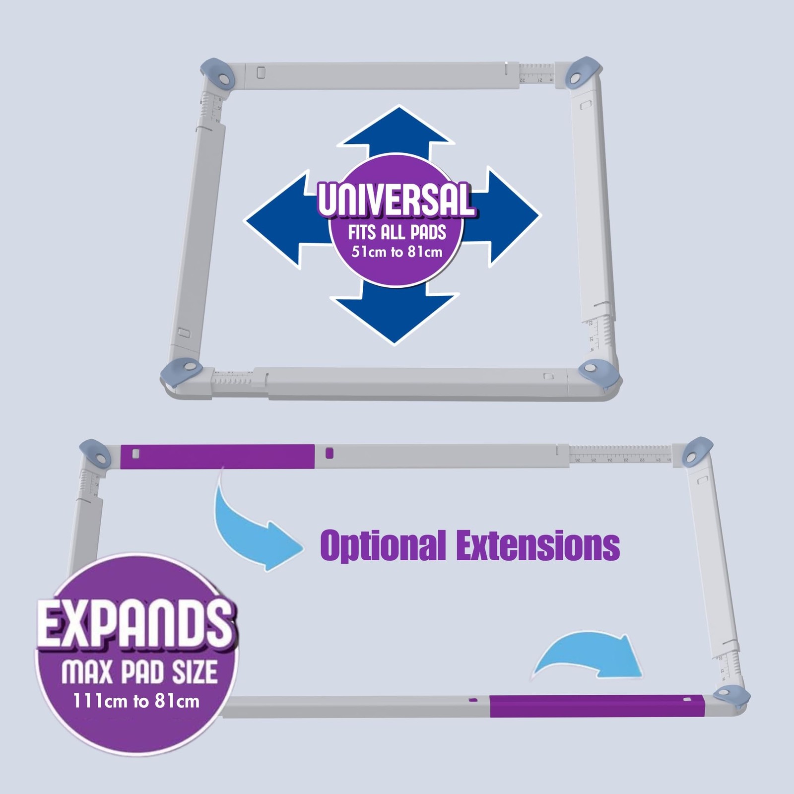 SureGrip Holder Extension Kit – Extends Holder Max Pad Size from 32″ x 32″ to…