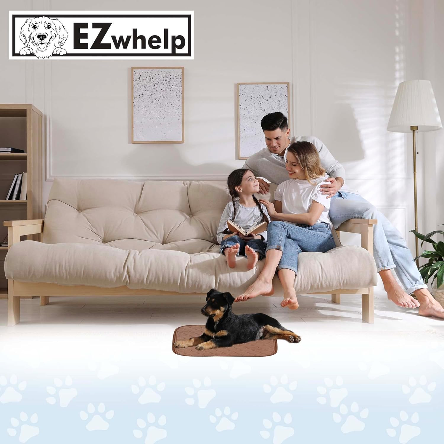 Reusable Washable Dog Pee Pads Waterproof Puppy Training Whelping Pad Rounded