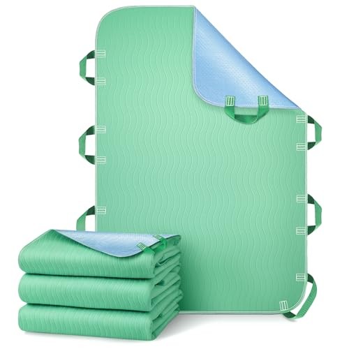Bed Pads Washable Waterproof, Reusable Bed Underpads 34×52 Inch with Green 1pcs