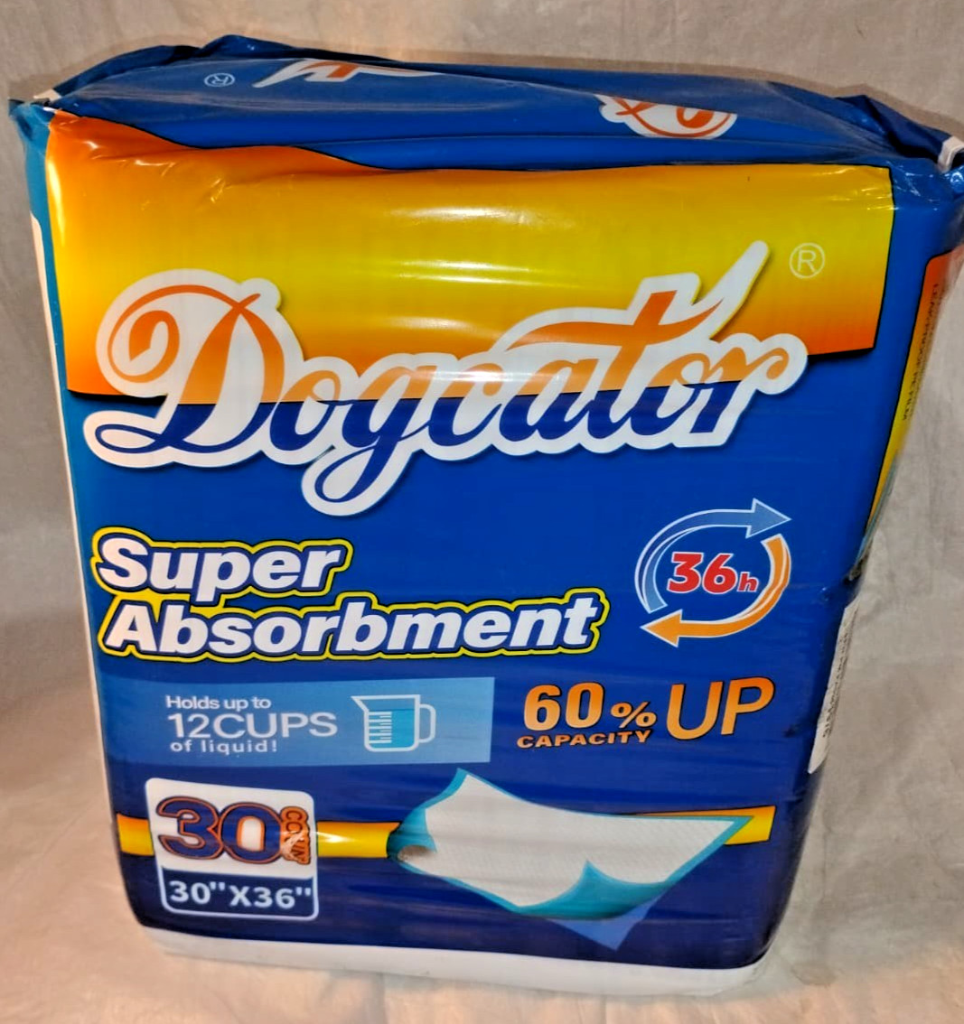 Dogcator Super Absorbent Dog Pee Pads Extra Large 30″ x 36″ | 30 Count | 6-Layer