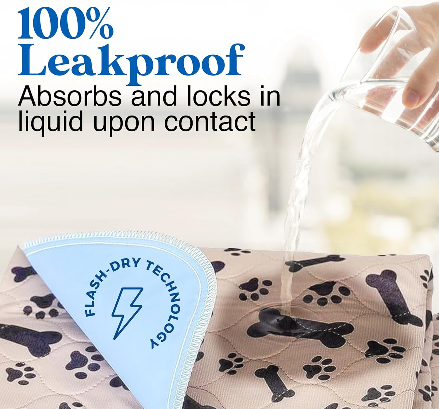 Super Absorbent Washable Pee Pads for Dogs Large 35 X 31 (2-Pack) Puppy Pads Pet