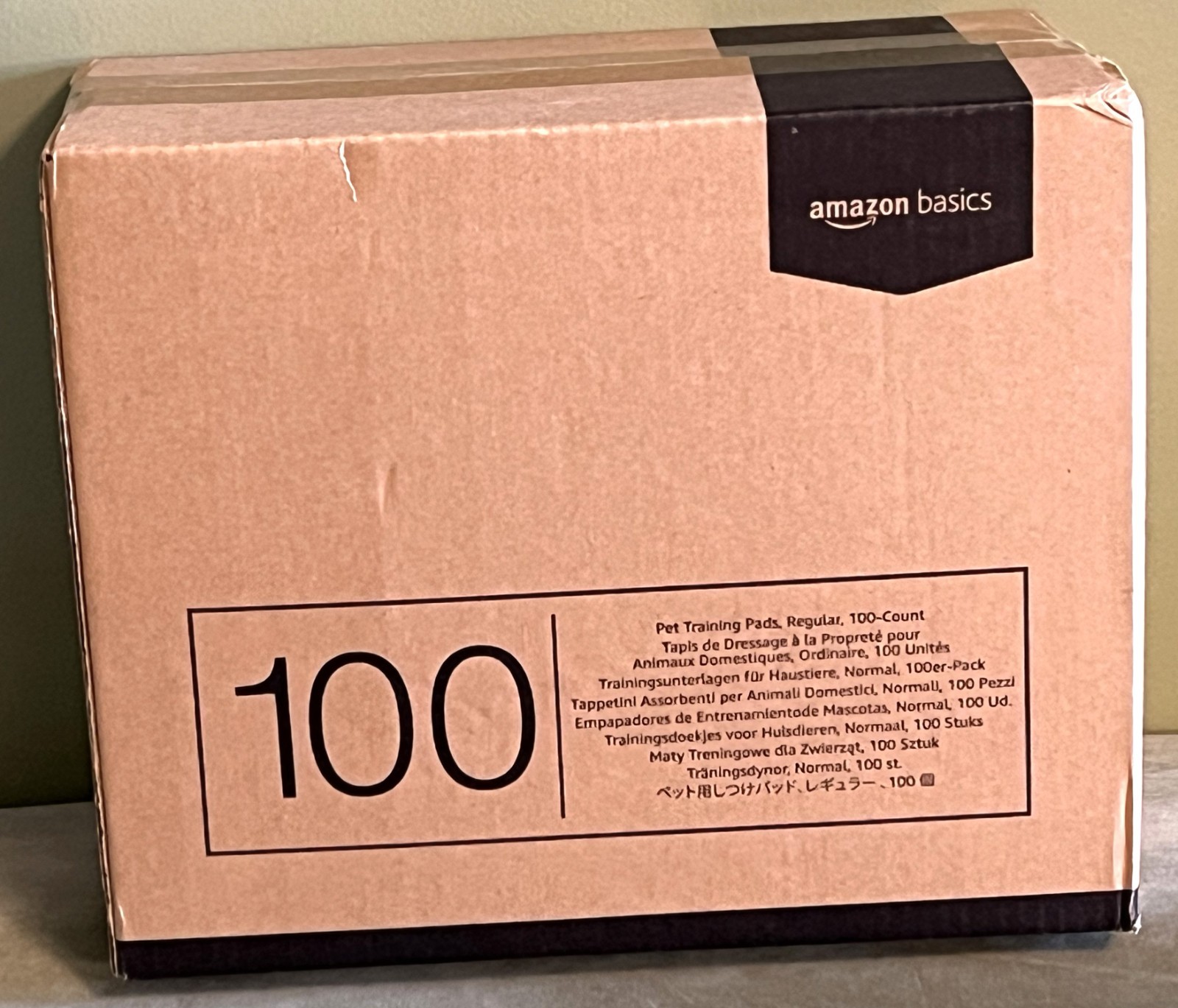 100 Pack Amazon Basics Dog Pet Training Pads Regular Size 22″ x 22″ NEW SEALED