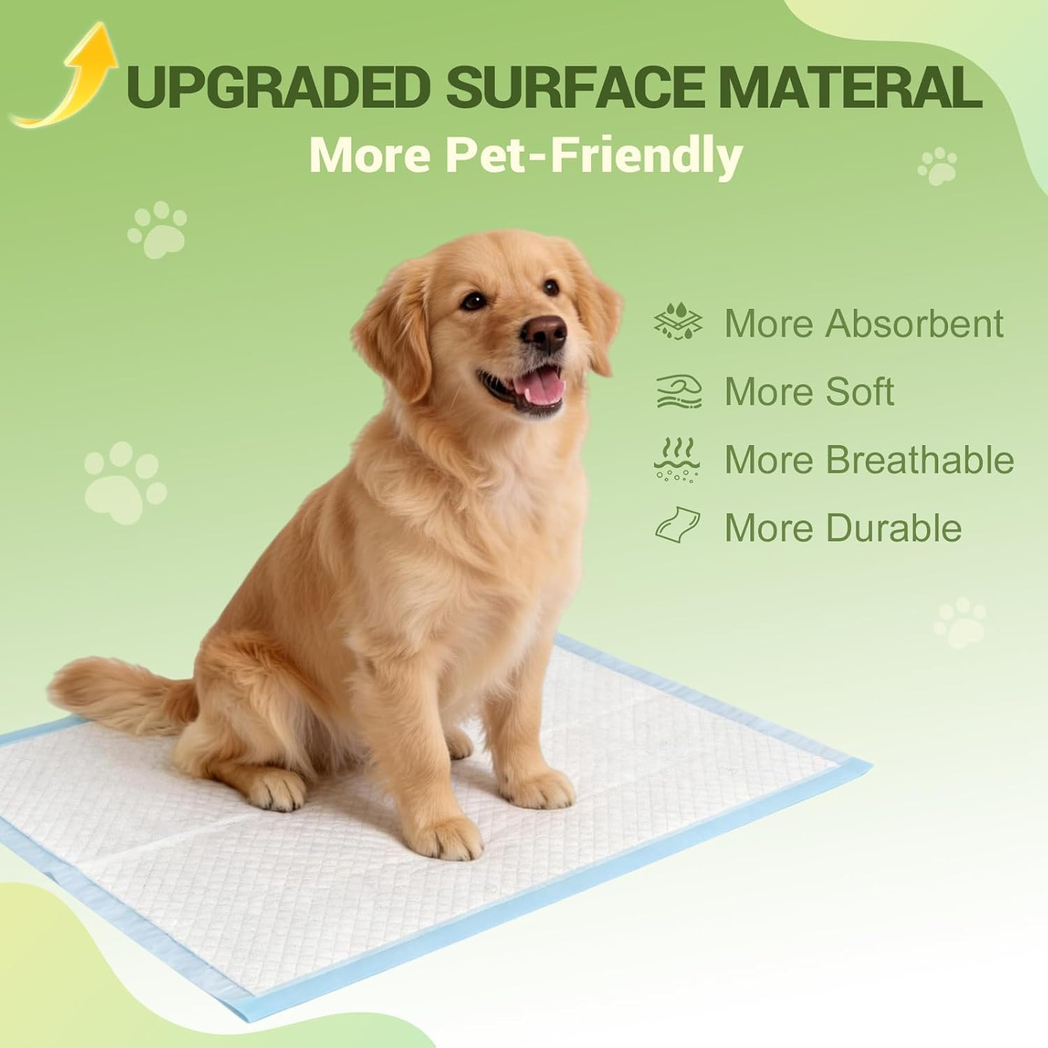 100 Count Premium Puppy Pads, 22″X23″ Dog Pee Pads – Ultra-Soft Heat-Sealed, 6-L