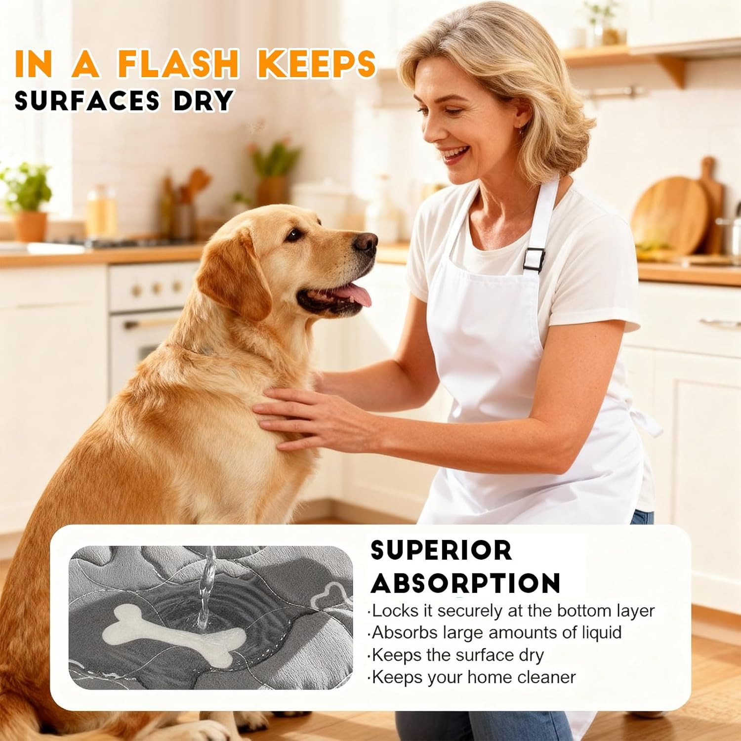 Puppy Pee Pads with Pheromones, Washable Puppy Training Pads for Dogs Reusable