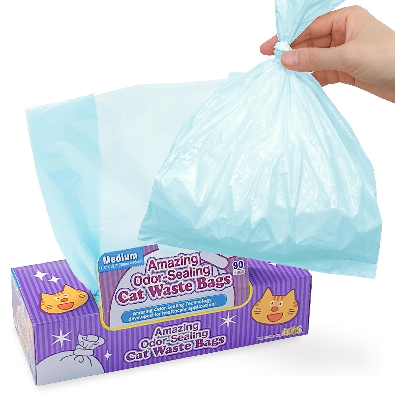 Amazing Odor Sealing Cat Waste Disposal Bags – Durable and Unscented [Size: M…