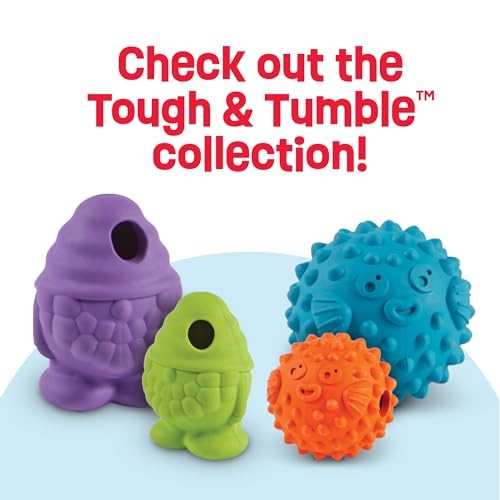 Tough & Tumble Treat Dispenser Pufferfish – Interactive Dog Toys, Dog Large