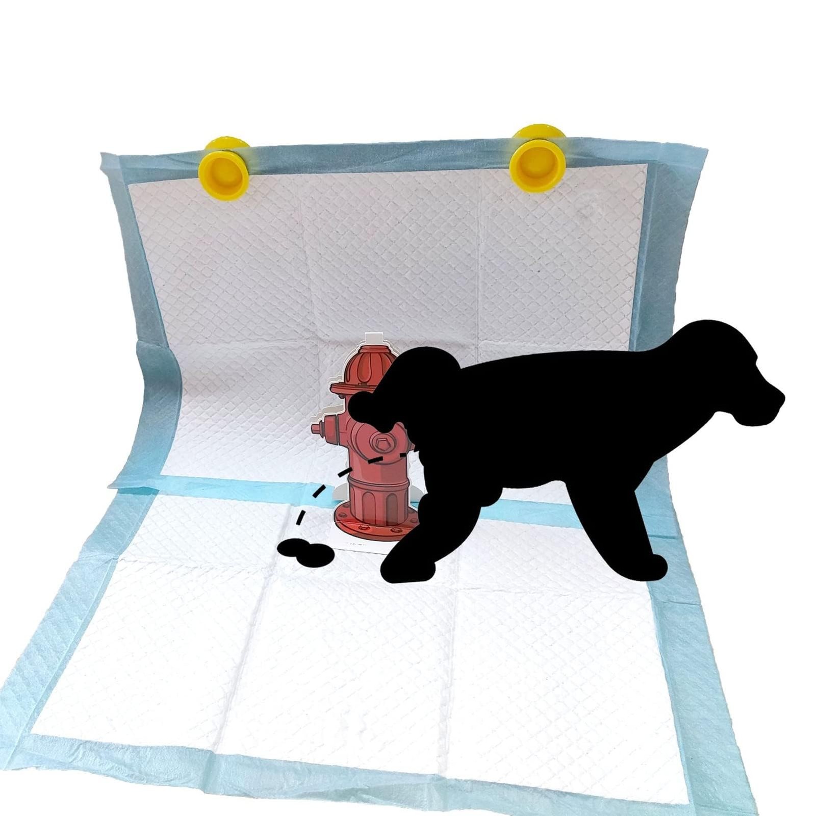 ANKROYU Dog Pee Pad Trainer, 10 Pcs Fire Hydrant Potty Training Aid for Red