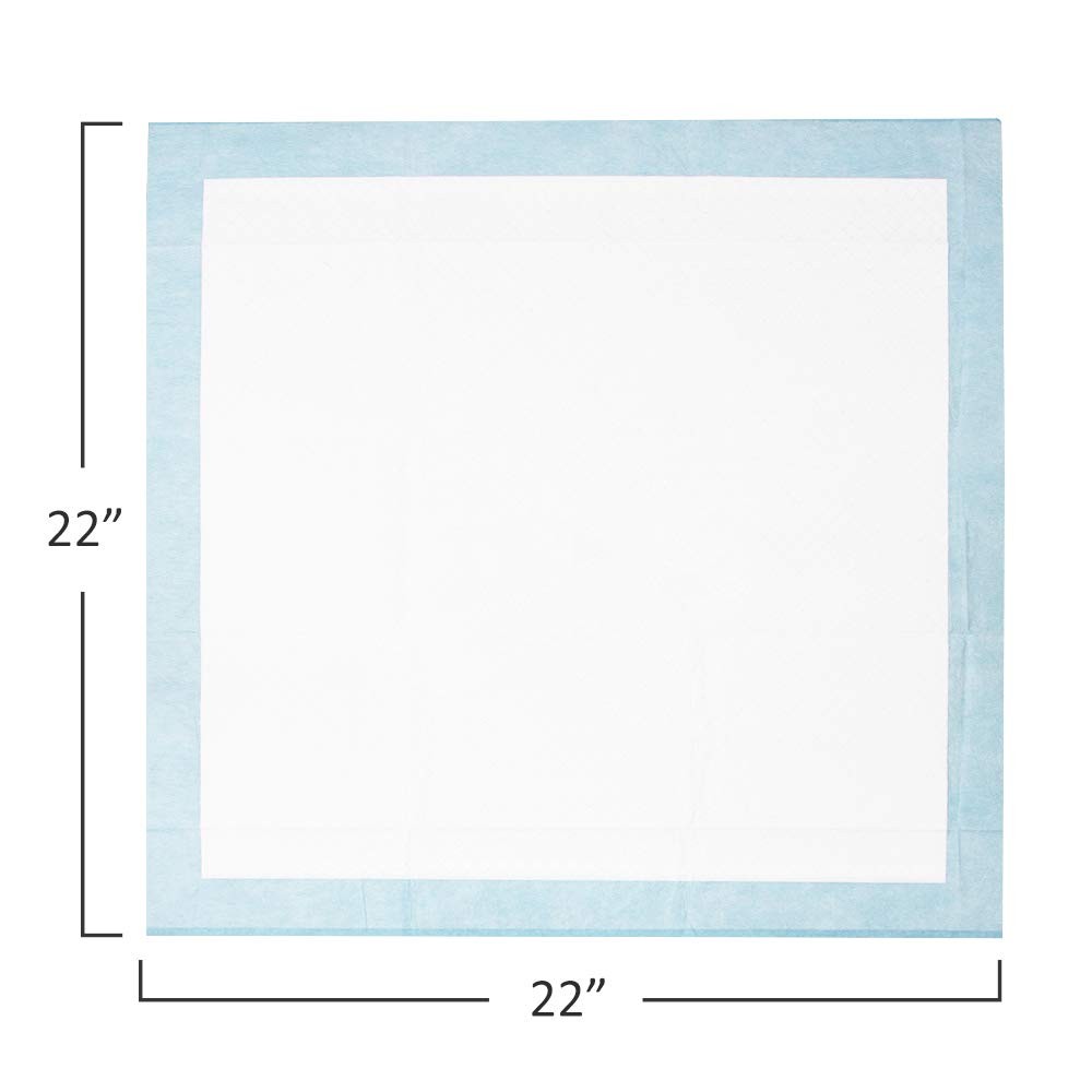 BV Pet Potty Training Pads for Dogs Puppy Pads, Pee 50 Count (Regular), Blue