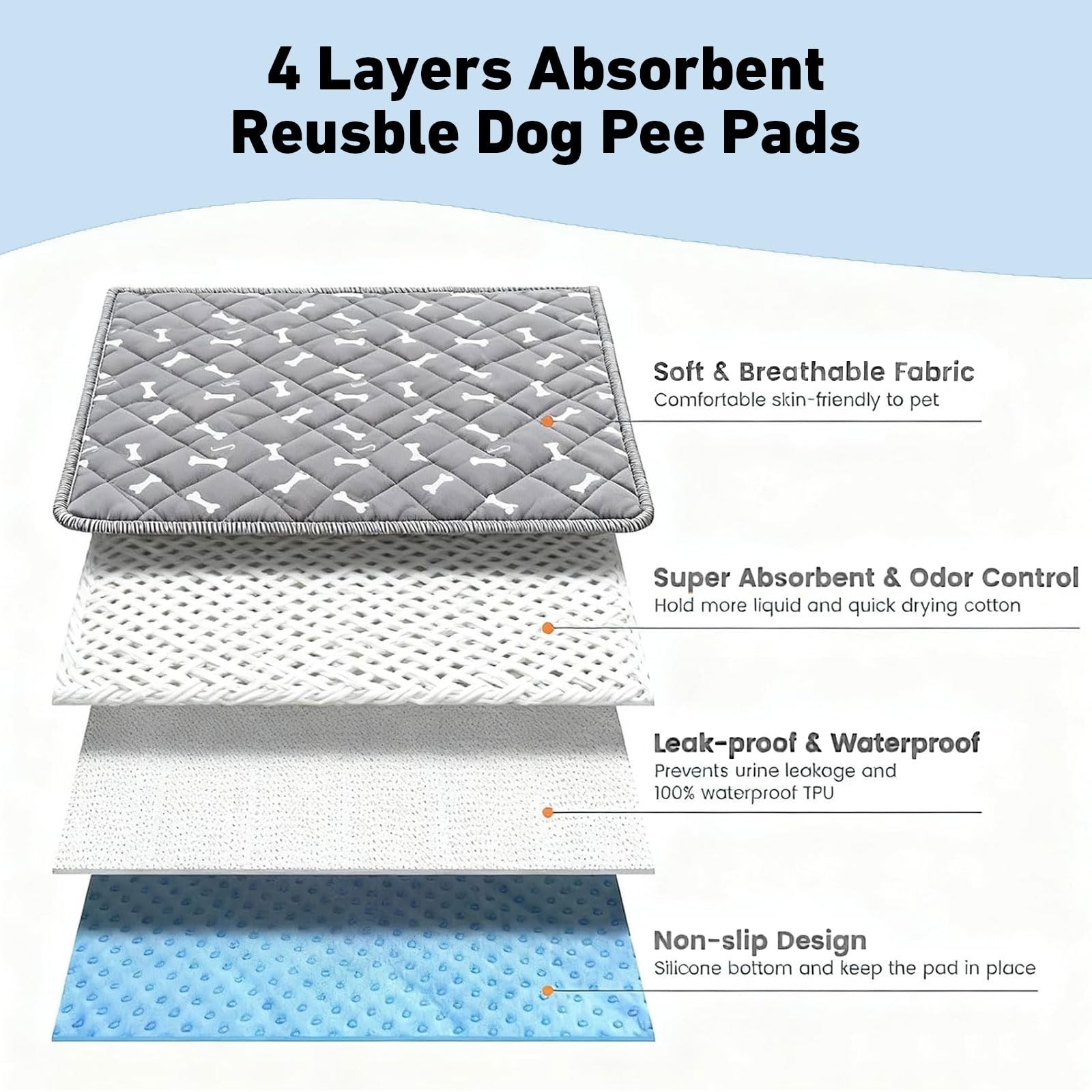 Puppy Pads with Pheromones,Washable Puppy Pee Pads for Dogs,Reusable Puppy Pa…