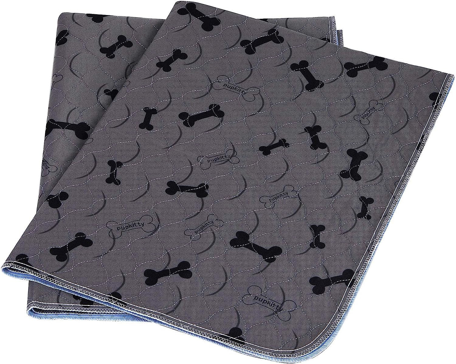 Washable Dog Pee Pads with Free Grooming Gloves,Non Slip Dog Mats with Great Uri