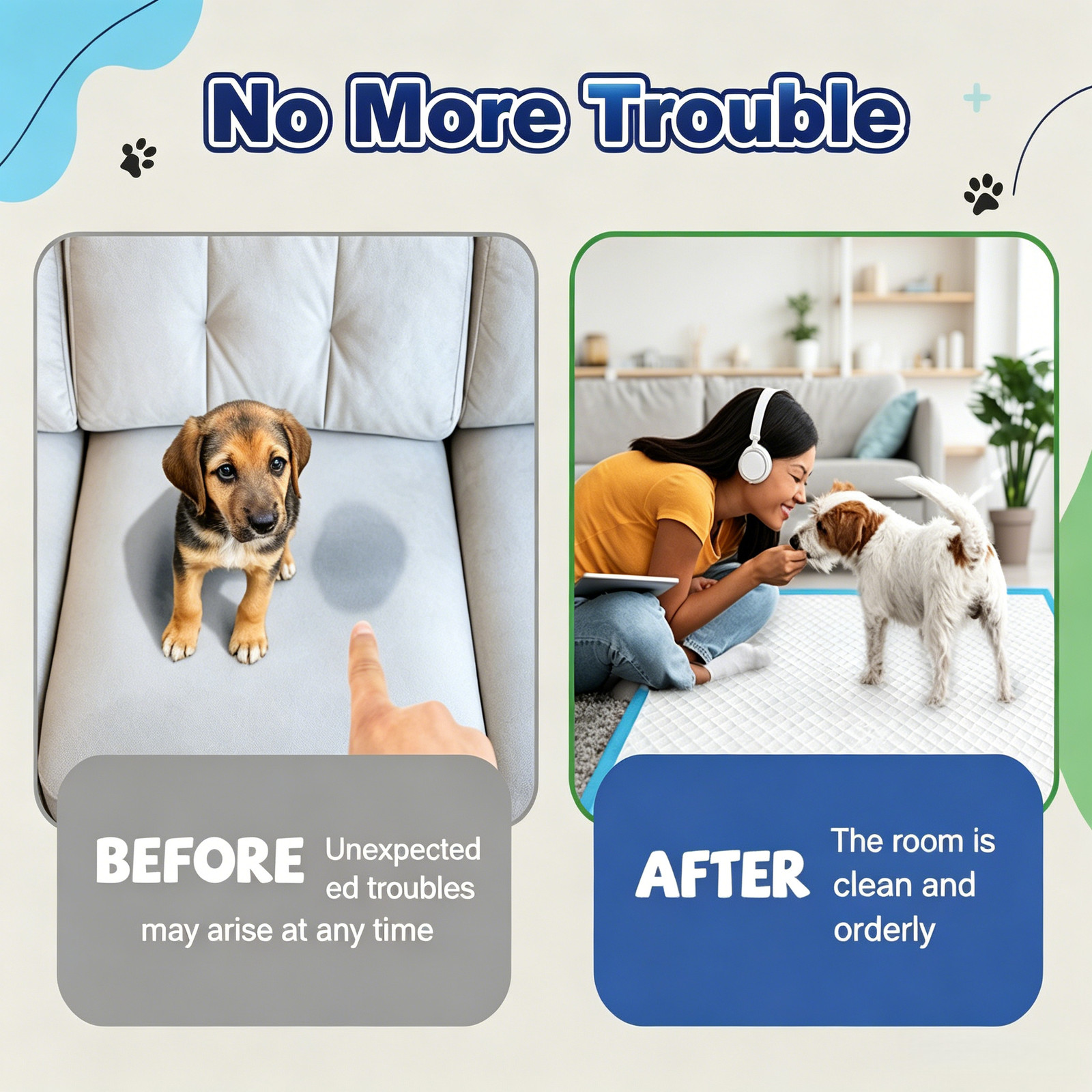 Oversized Large Dog Pee Pads 37×37 Inch Extra Large Quick-Dry Leakproof
