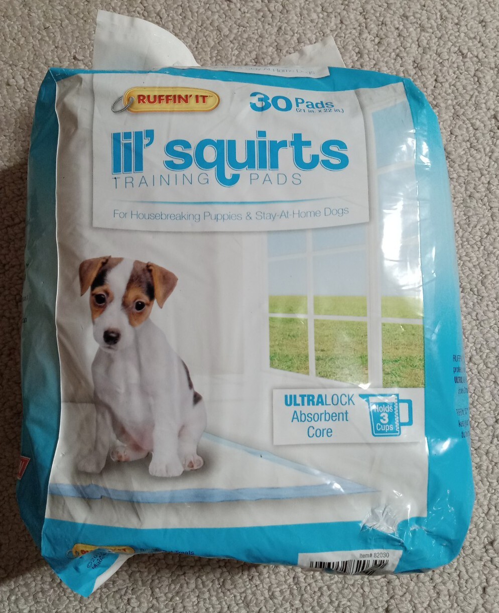 Ruffin’ it Lil’ Squirts 21 In. x 22 In. Puppy Training Pads 30-Pack 82030 Pack23