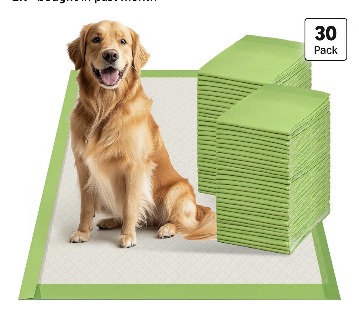 Leakproof Dog House Training Pads – Training Pad, 30 Pack 28×34