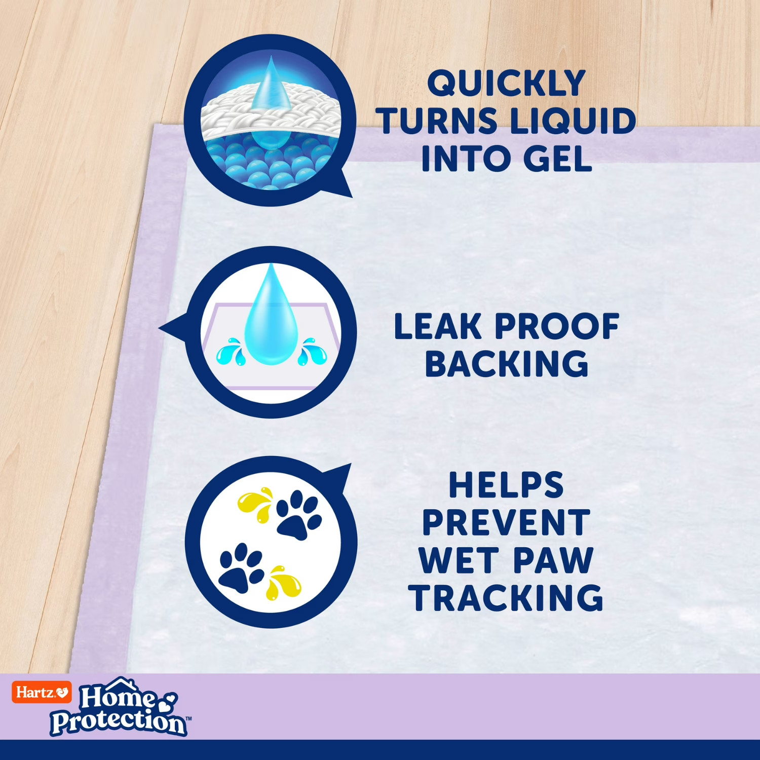Hartz Dog Pads 3XL 30Ct Lavender Odor Control Leak Proof Training Pads