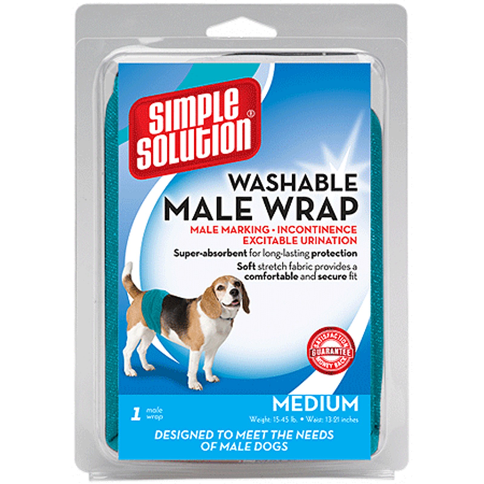 Simple Solution Washable Male Dog Wrap Diapers – (Small)