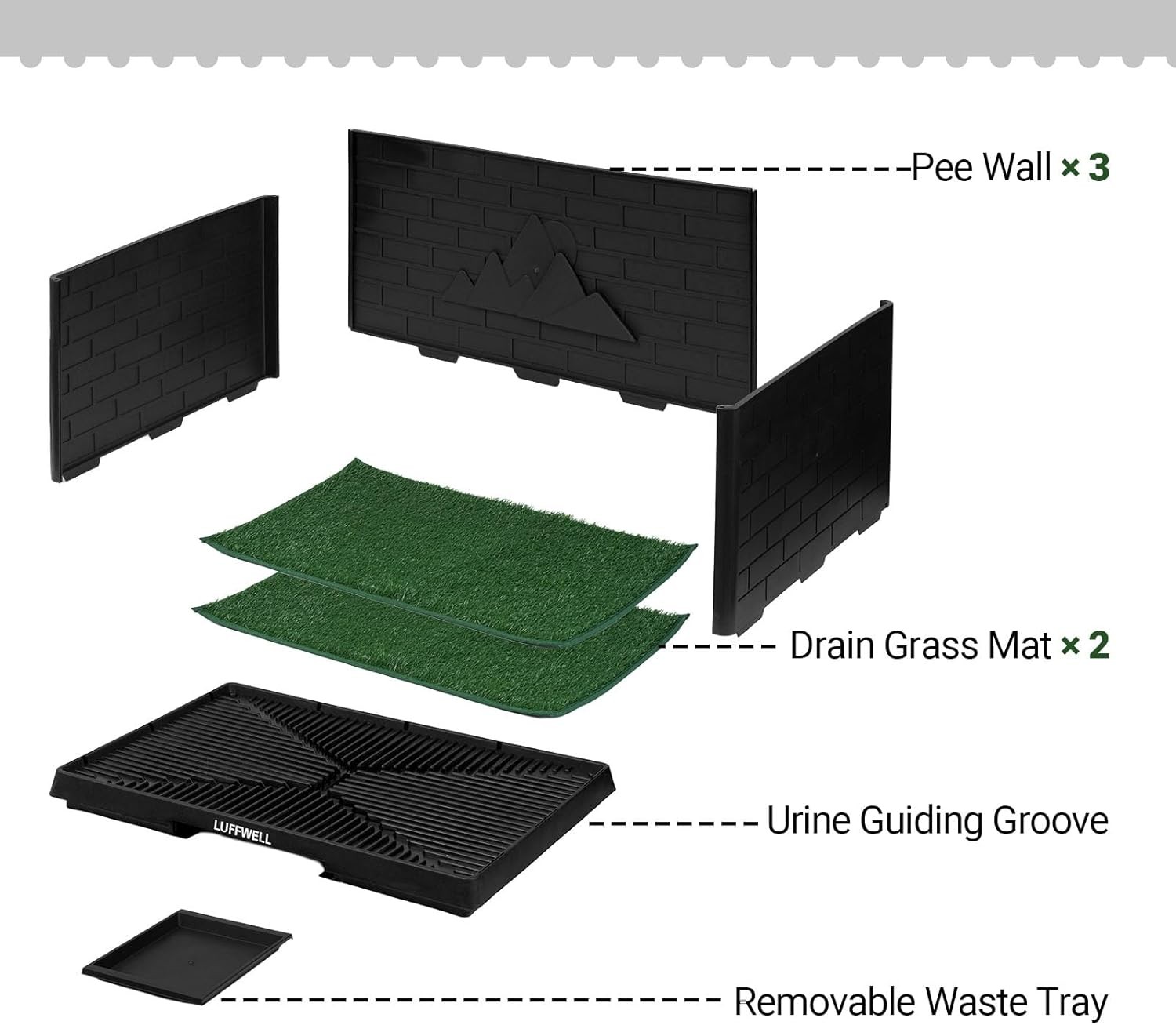 Dog Potty Training System with Tray Drawer