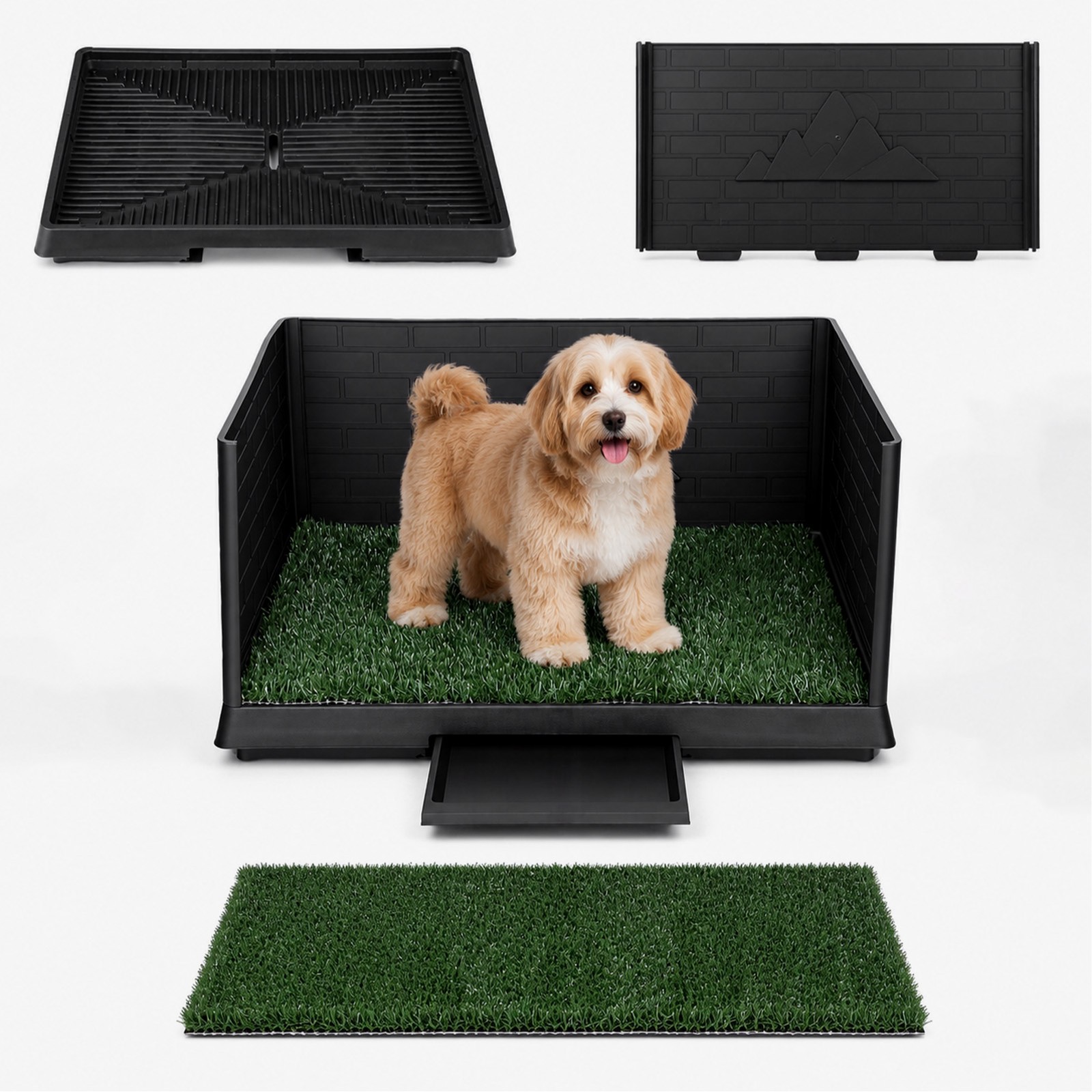 Puppy Dog Pet Potty Training Pee Pad Mat Indoor Tray Dogs Grass House Toilet USA