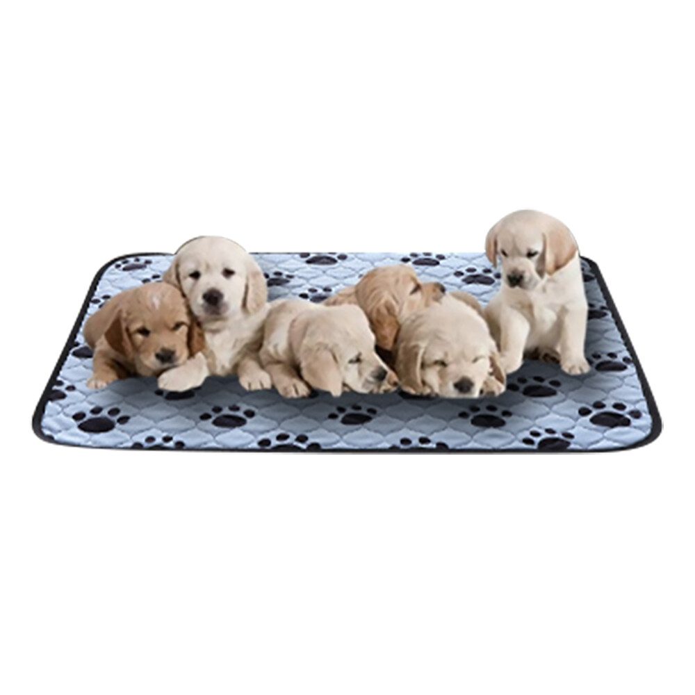 Blue Washable Pet Pee Pad 39×27 Inch, Reusable Puppy Training Mat, Non-Slip
