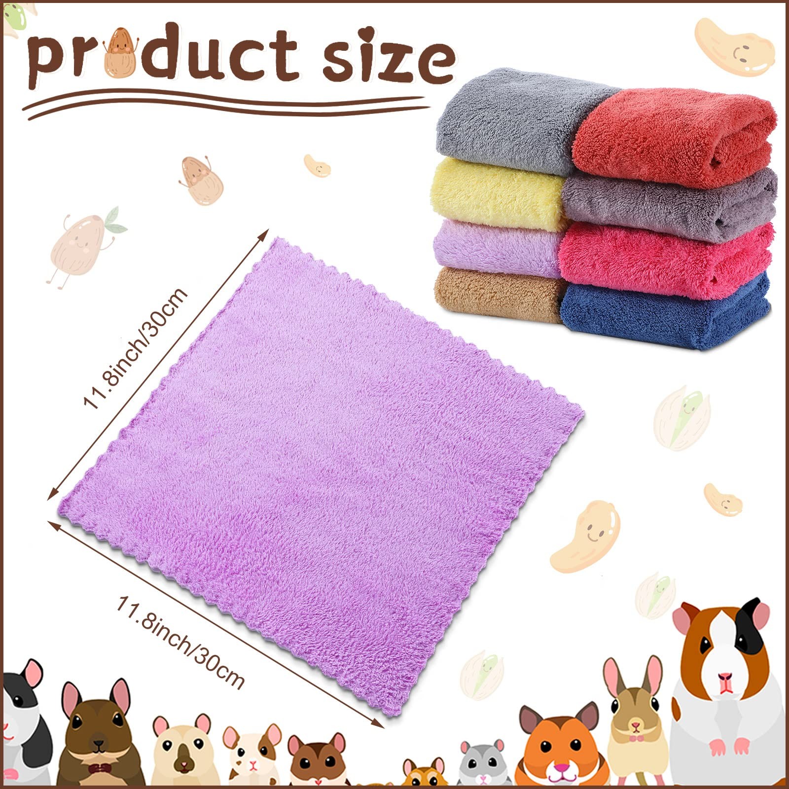30 x 30 cm/ 11.81 x inches, Red, Yellow, Gray, Khaki, Blue, Purple