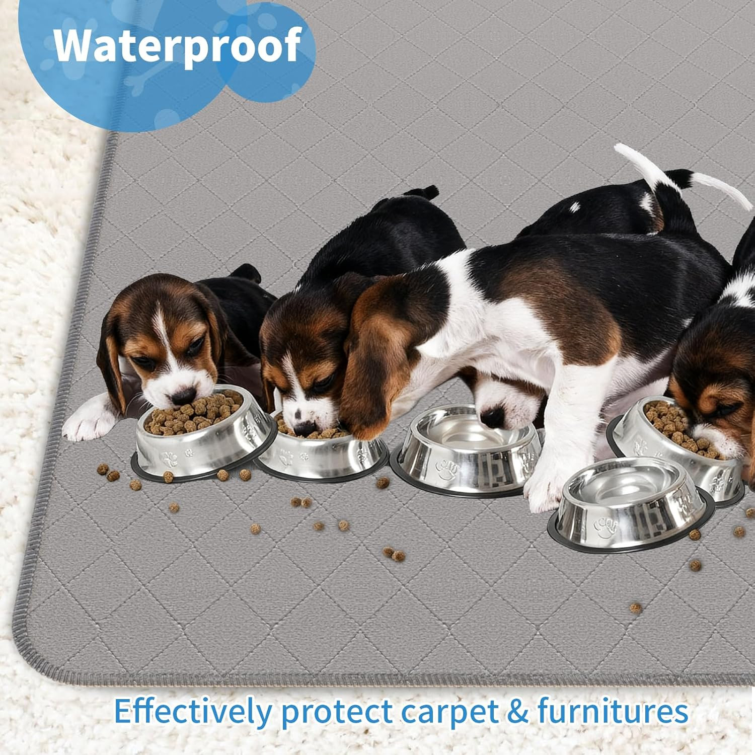Washable Puppy Dog Pee Pad, 34″ X52″ Waterproof Whelping Training Pet Mat for Pl