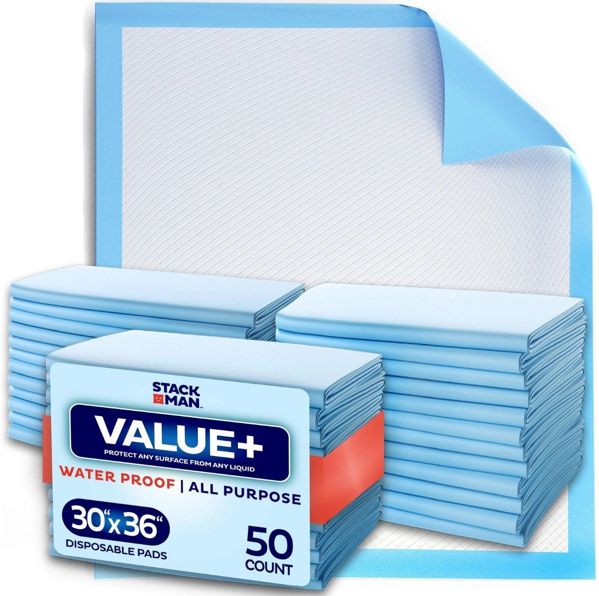 Chucks Pads Disposable 30×36 Underpads[100-Pack] Incontinence Chux Pads Absor…