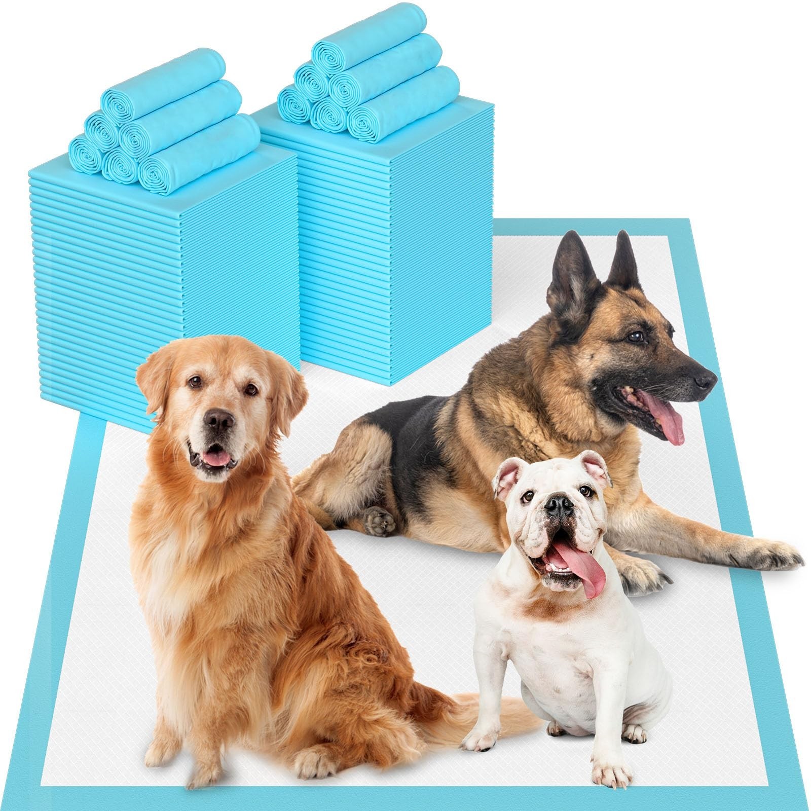Puppy Pee Pads for Dogs Extra Large 31″”x47″” 40 Count, Leak-Proof & Super Ab…