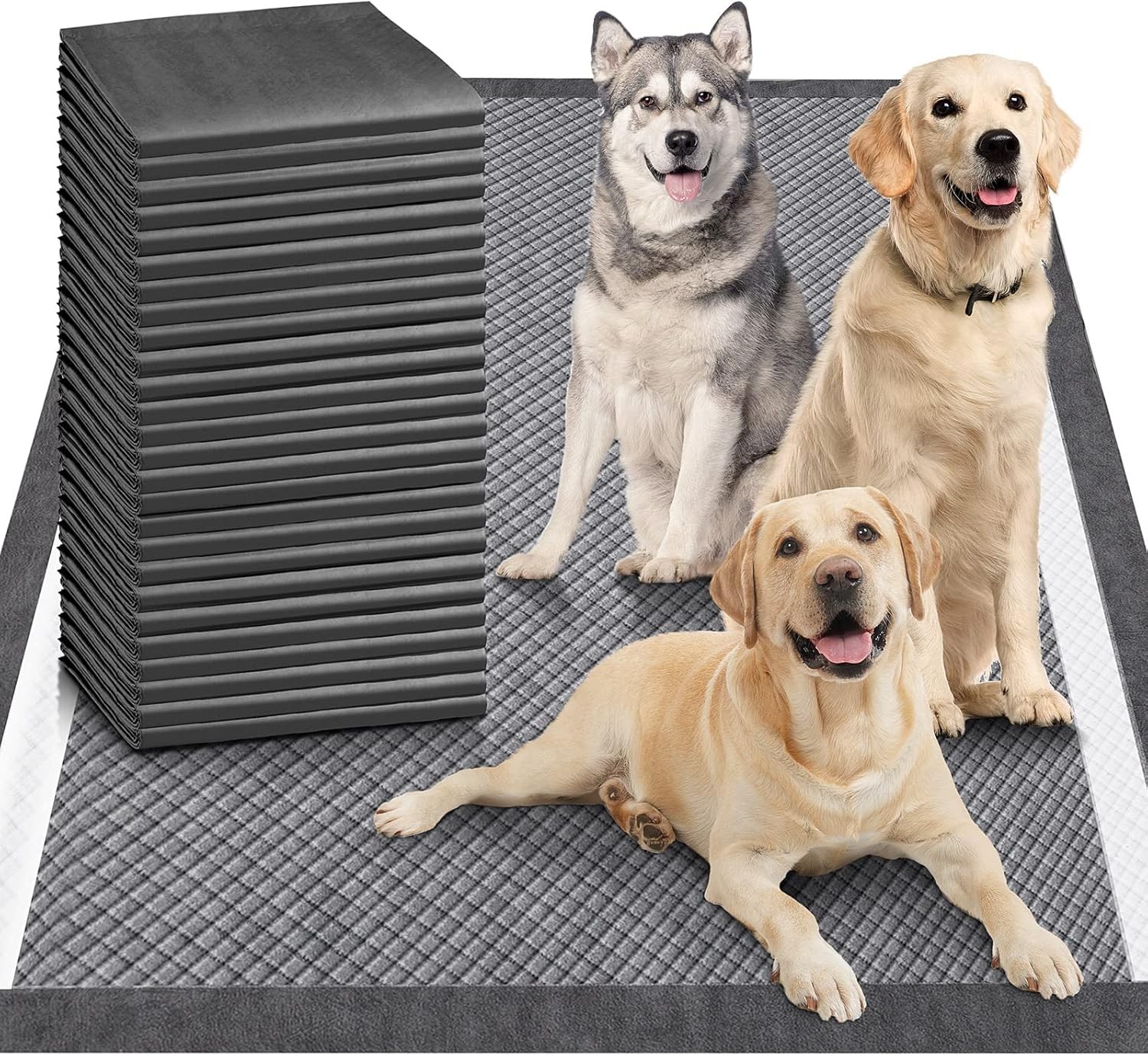 Gimars Upgrade Odor Control 4XL 36"x36" 30 Counts Charcoal, Gray