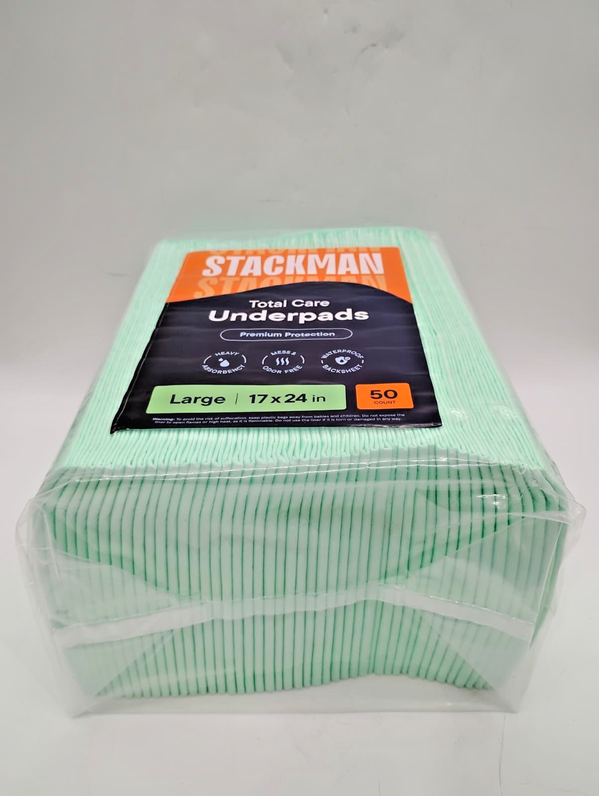 Chucks Disposable Underpads 17×24 50 Pack Leakproof Bed Pads Adult Baby Pet Care