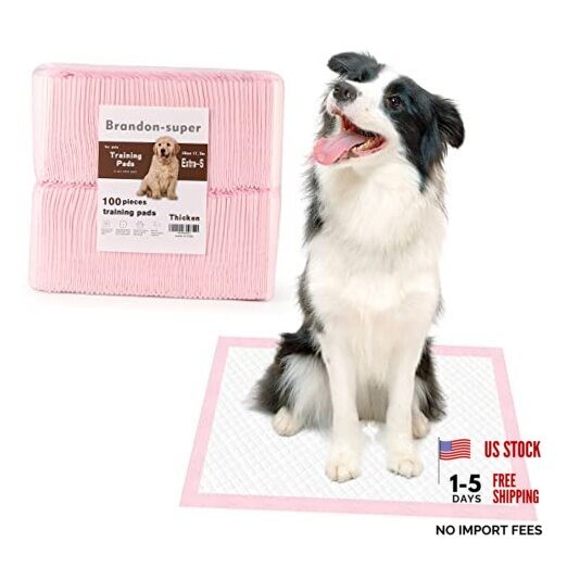 Super-Absorbent Leak-Proof Dog and Puppy Pet Training Pad, 13″ x 18″ – 100 PCS