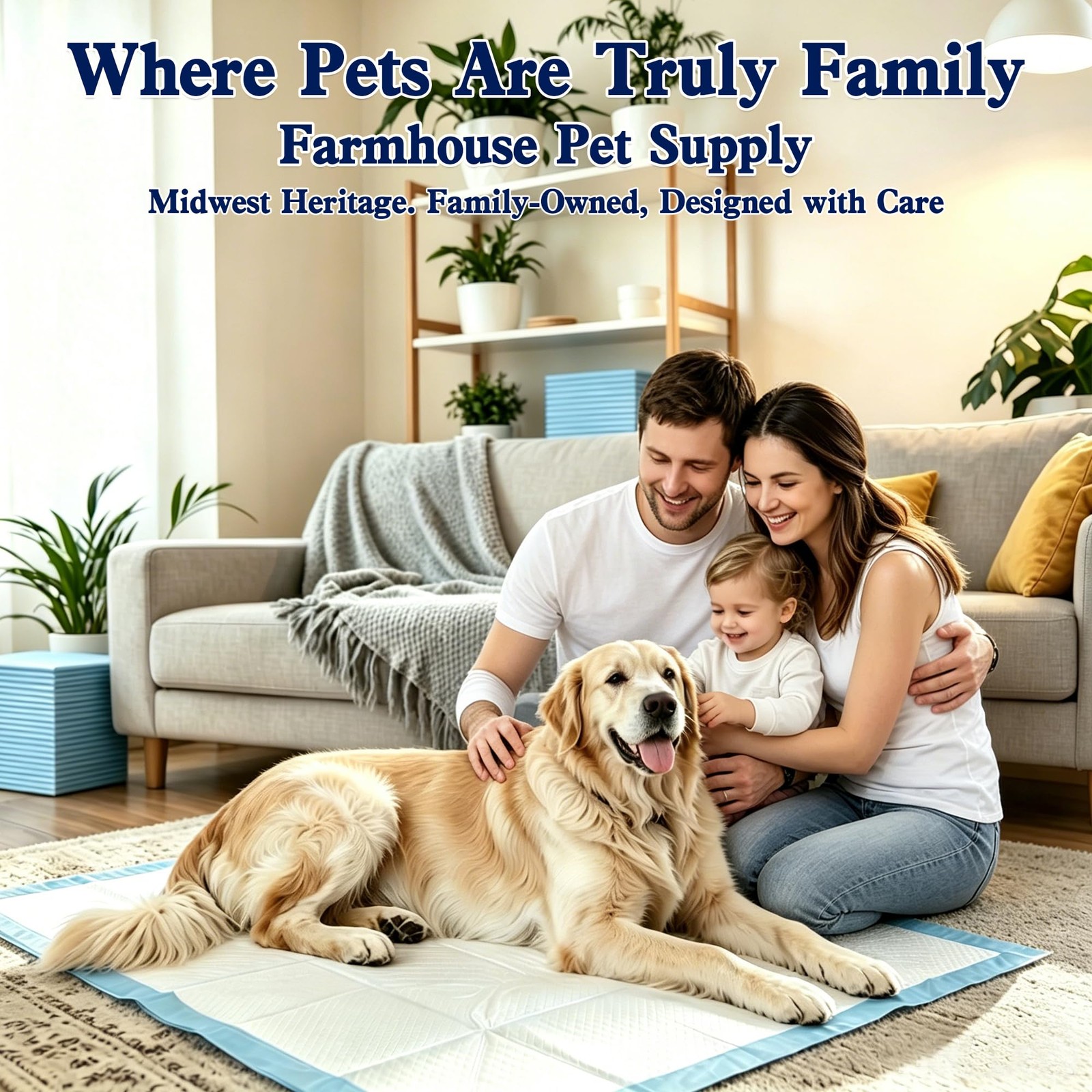 XXXXL Puppy Pads 36″x51″, 2000ml Dog Pee Pads, Leak-Proof 40 Ct