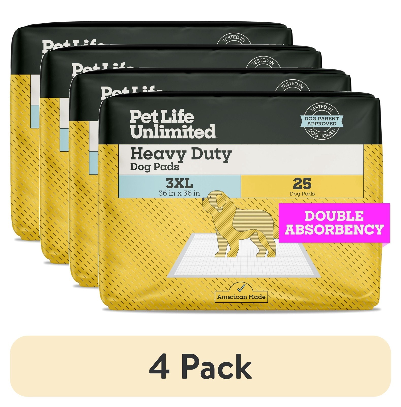 (2 pack Dog Pads Heavy Duty 3XL 36″ x 36″ 25ct