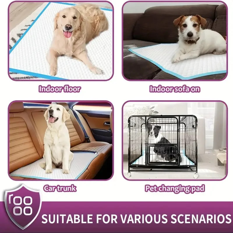100 30×36 XXL Dog Puppy Pee Pads Medical Grade Ultra Heavy Absorbency Underpads