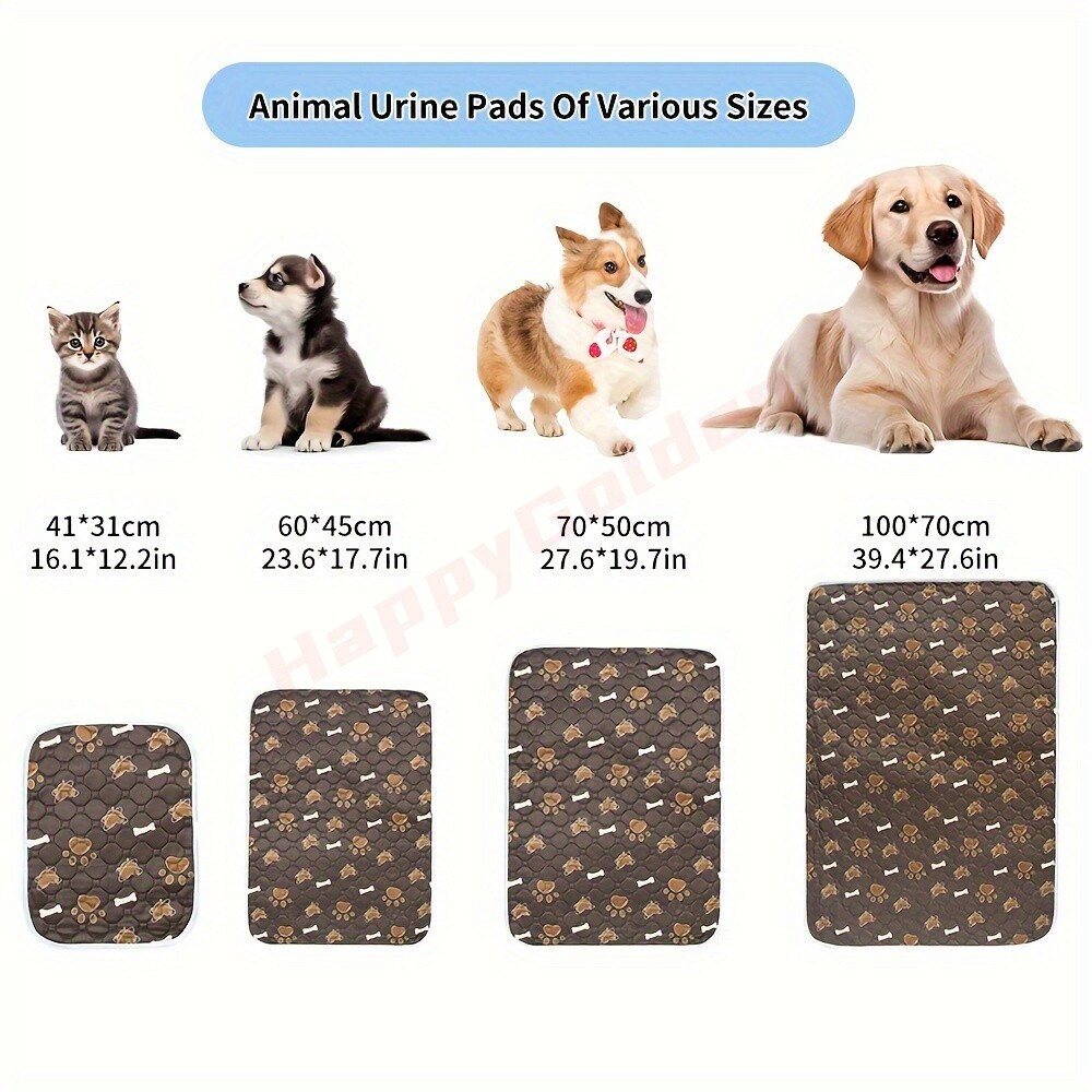 Reusable Washable Dog Pee Pads Absorbent Non-Slip Durable for Home And Travel