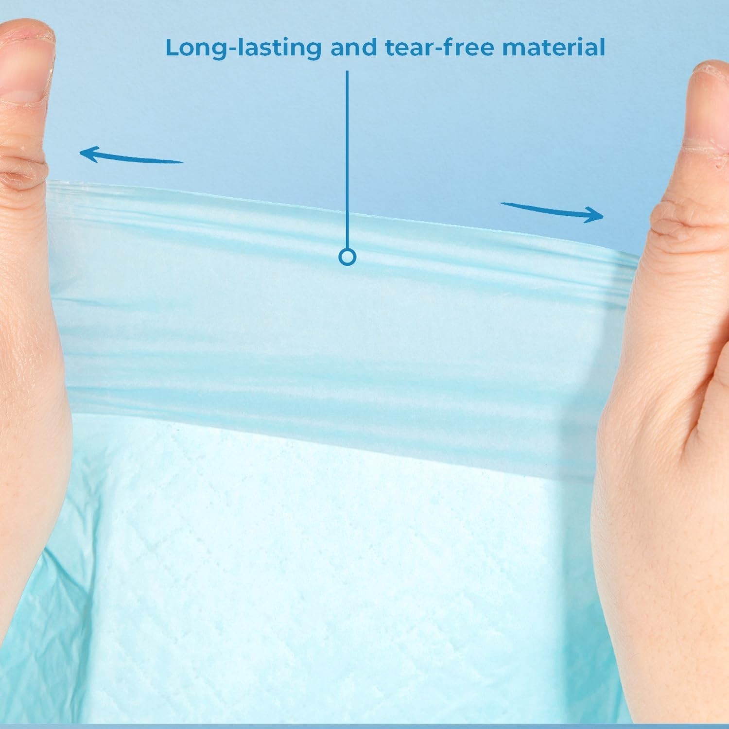 Super Absorbent Disposable Puppy Pads – Baby Blue, 100 Count for Potty Training