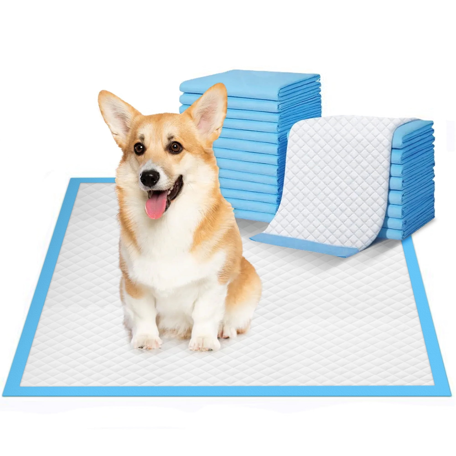 100-Count Disposable Puppy Training Pads – Small, 13″x18″, Leak-Proof Pee Pads