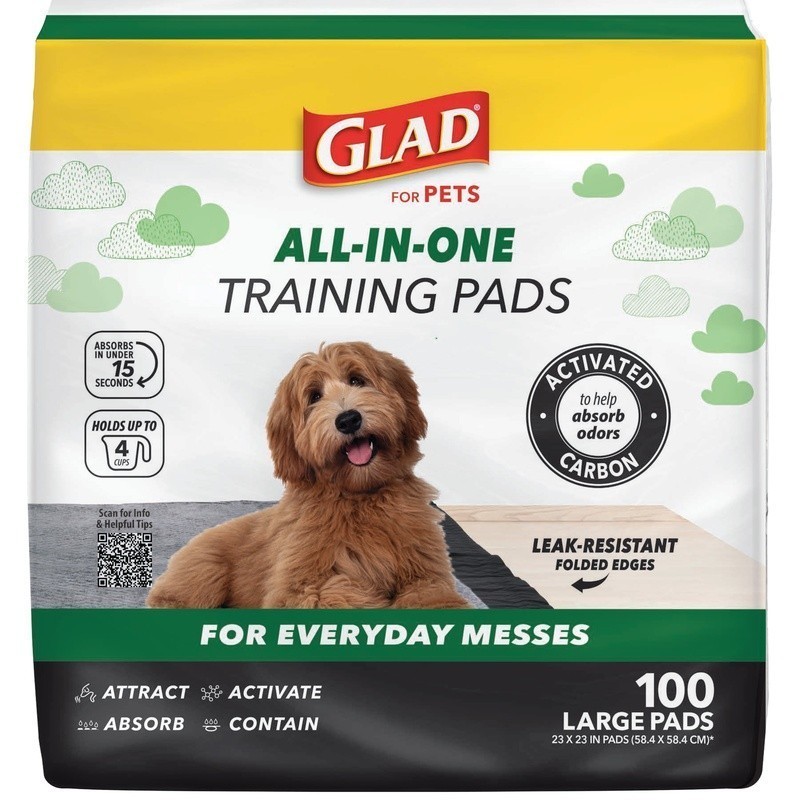 Activated Charcoal Dog Pads 100ct Leak-Proof Odor Control Training Pads New